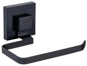 WENKO 71447800 - Porta rotolo per carta igienica VACUUM-LOC QUADRO ED 14x11 cm nero