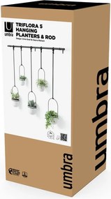 Set di coprivaso in plastica per erbe aromatiche/da appendere/parete 5 pz ø 7,5 cm Triflora – Umbra