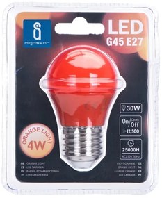Lampadina LED G45 E27/4W/230V arancio- Aigostar