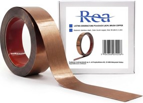 Listello decorativo autoadesivo Rea P14454CB 3,8cm Brush Copper