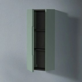 Pensile bagno sospeso H 75 cm verde opaco cannettato reversibile Rigo