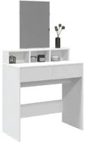 Toeletta con Specchio Bianco 80x41x144,5 cm 848171