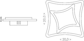 Brilagi - Lampada da parete LED MODERN MINI 24W 230V 3000/4000/6000K