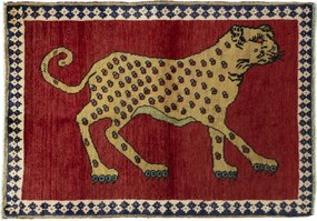 Gabbeh Tappeto persiano 120 x 90 Rosso (Iran) Annodato A Mano