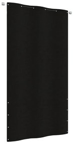 Paravento Per Balcone Nero 120x240 Cm İn Tessuto Oxford /