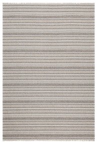 Tappeto in cotone grigio e beige , 125 x 180 cm Casa - Oyo home