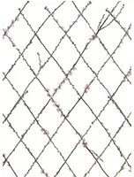Rebel Walls Carta da parati panoramica Winding Spring - White