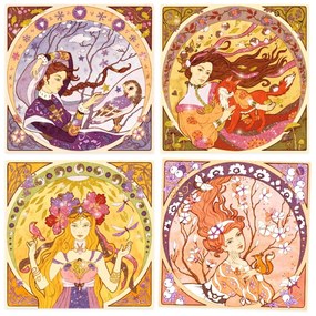 Gioco creativo - Alfons Mucha - Belle donne