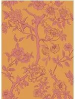 Cole & Son Carta da parati Paradise Tree - Emerald and Petal Pink