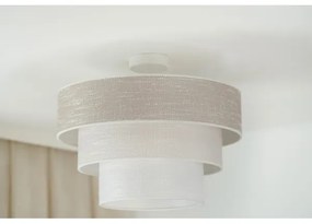 Brilagi - Lampadario a plafone ALASKA LUNETA 1xE27/15W/230V diametro 45 cm grigio/color crema