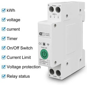 Immax NEO 07574L - Interruttore Smart Monofase 1-63A Wi-Fi Tuya