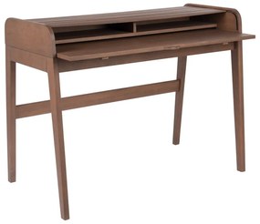 Scrivania marrone con piano estraibile Barbier - Zuiver