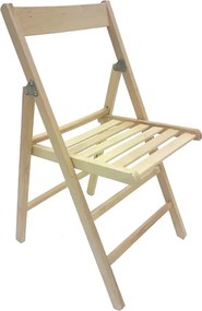 sedia richiudibile in legno di faggio naturale set 4