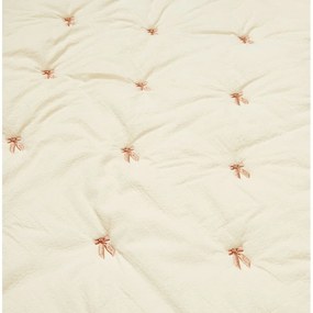 Coperta per bambini giallo chiaro/rosa in cotone organico trapuntata 90x120 cm Bows – Cam Cam Copenhagen