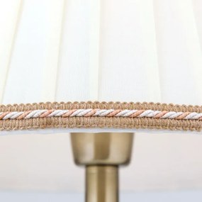 Orion LA 4-1085/1 - Lampada da tavolo TONIA 1xE27/60W/230V diametro 30 cm bianco/bronzo