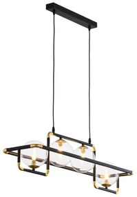 Jupiter 1982 - Lampadario a sospensione con filo ZAFRA 4xG9/10W/230V nero