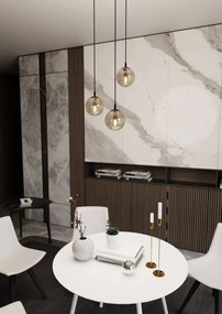 Lampadario a sospensione COSMO 3 BLACK MIODOWY PREMIUM