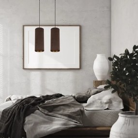 Lampadario a cavo AVALO 2xE27/60W/230V marrone/rame