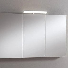 Pensile con luce Akira cemento chiaro L 120 x H 70 x P 15.5 cm