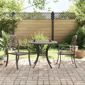 Set Da Bistrò 3 Pz Bronzo İn Alluminio Pressofuso /
