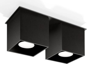 Applique Rettangolare da soffitto 2xGU10 QUAD 2 in alluminio