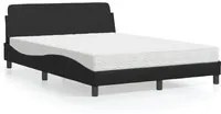 Letto con Materasso Nero 140x200 cm in Similpelle 3208417