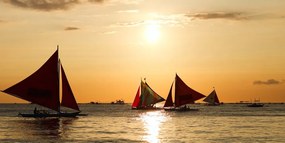 Stampa su tela – Splendido tramonto sul mare