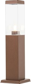 Lampada da esterno intelligente color marrone ruggine 45 cm con P45 - Malios