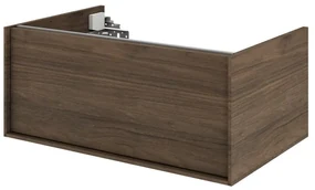 Mobile da bagno sotto lavabo SENSEA Neo Frame noce satinato L 75 x H 32 x P 48 cm 1 cassetto, lavabo non incluso
