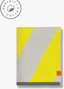 Set di asciugamani gialli in spugna in cotone organico 2 pz 40x55 cm Diagonal - Mette Ditmer Denmark