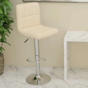 Sgabello Da Bar Crema İn Similpelle /