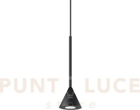 Archimede lampada a sospensione con rosone magnetico colore nero tr...