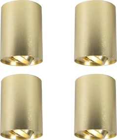 Set di 4 faretti oro/ottone regolabili - Rondoo up