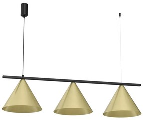 Lampadario a sospensione con cavo CAPITAL 3xGX53/15W/230V oro