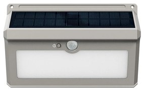 Applique Solare Rettangolare IP65 con Sensore di Movimento, 300 lm Colore Bianco Caldo 3.000K