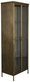 Vetrina in metallo color oro 64x184 cm Gertlush - Dutchbone