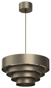 Lampadario a sospensione con filo RINGS 1xE27/15W/230V ottone