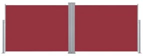 Tenda da Sole Laterale Retrattile Rossa 100x1000 cm