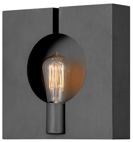 Applique Industrial Nordico Ludlow Acciaio Grafite Spazzolata 1 Luce E27