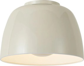 Plafoniera retrò beige con interno bianco e LED dimmerabile a 3 fasi - Vera