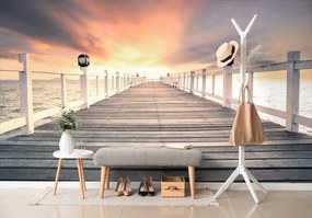 Fotomurale – Vecchio molo di legno