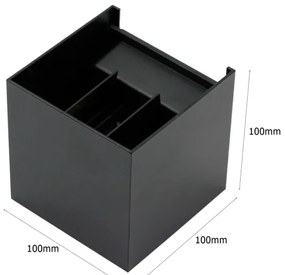 Applique da esterno a LED 2xLED/3W/230V IP54 nero