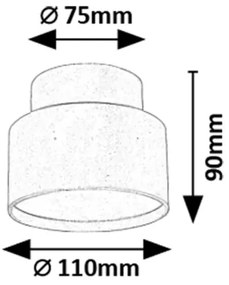 Rabalux 71324 - Plafoniera LED OVIDIA LED/16W/230V 3000K bianca