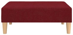 Poggiapiedi Rosso Vino 78x56x32 cm in Tessuto