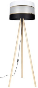 Lampada da terra CORAL 1xE27/60W/230V marrone/nero/bianco/oro