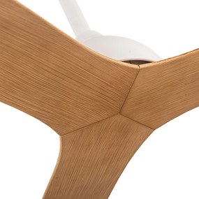 Ventilatore da soffitto diametro 132 cm beige/bianco + telecomando