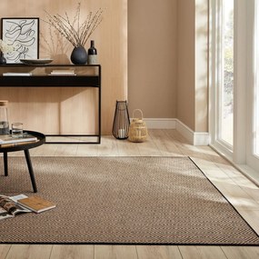 Tappeto nero/di colore naturale in iuta 120x170 cm Diamond – Flair Rugs
