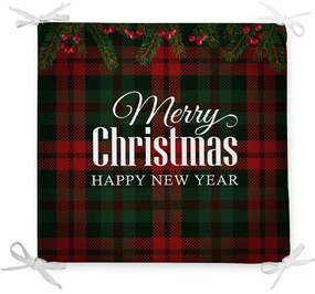 Cuscino da seduta natalizio in misto cotone Tartan, 42 x 42 cm - Minimalist Cushion Covers
