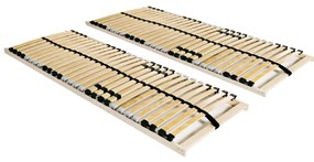 Reti A Doghe 2 Pz 7 Zone Con 28 Doghe İn Legno 70x200 Cm /