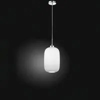 Lampadario In Metallo Contemporaneo Plisse' Cromo 1 Luce E27